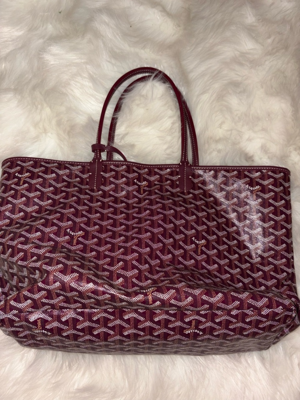 Goyard authentic PM Bag-dark red